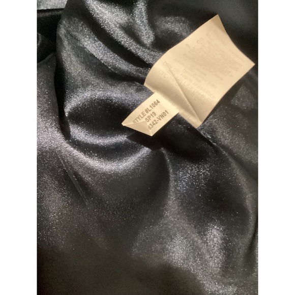 J. Crew Gingham Double Breasted Trench Coat Belted Navy White Women's 4 - Picture 8 of 9